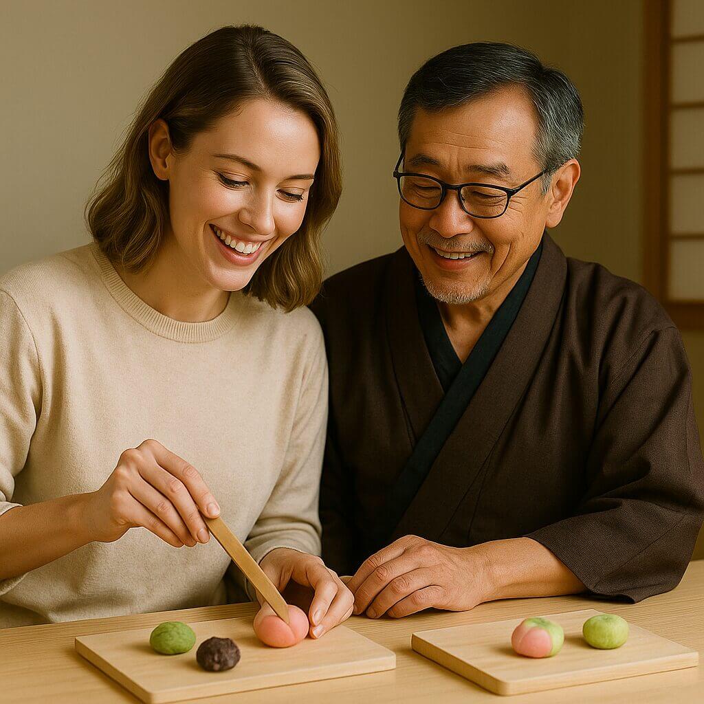 和菓子づくり体験のイメージ