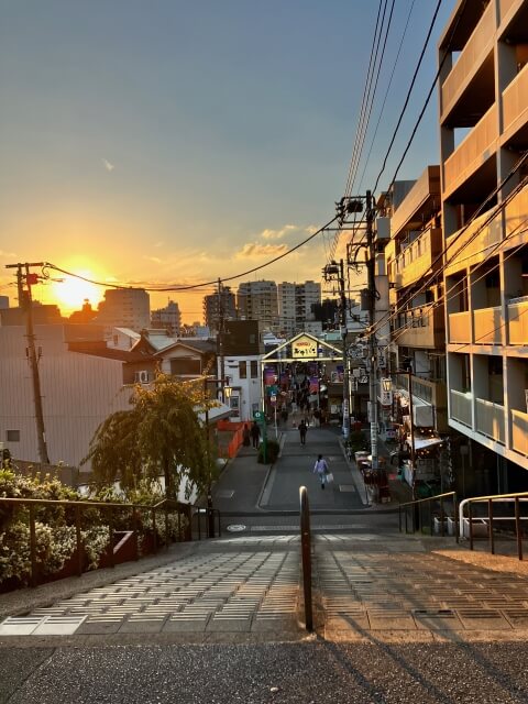 夕焼けだんだんから見下ろした1枚